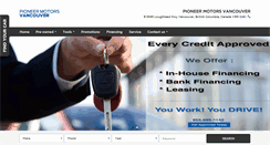 Desktop Screenshot of pioneermotorsvancouver.com
